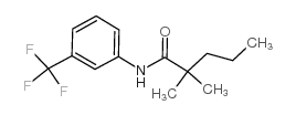 2,2-dimethyl-N-[3-(trifluoromethyl)phenyl]pentanamide结构式