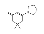 1-(5,5-Dimethyl-3-methylene-1-cyclohexen-1-yl)pyrrolidine结构式