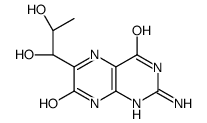 2-amino-6-[(1R,2S)-1,2-dihydroxypropyl]-1,8-dihydropteridine-4,7-dione结构式