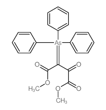 Butanedioic acid,2-oxo-3-(triphenylarsoranylidene)-, 1,4-dimethyl ester Structure