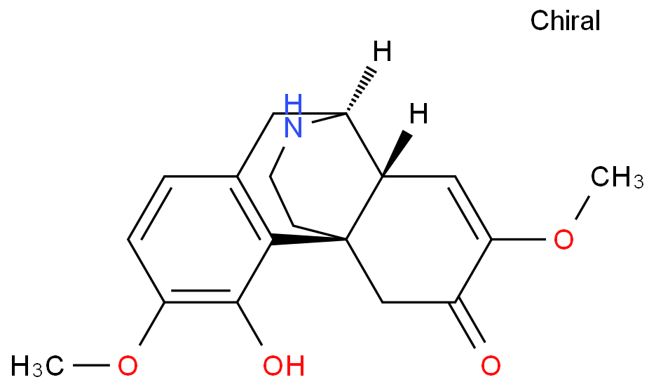(9α,13α,14α)-4-Hydroxy-3,7-dimethoxy-7,8-didehydromorphinan-6-one Structure