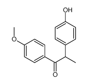 2-(4-hydroxyphenyl)-1-(4-methoxyphenyl)propan-1-one Structure
