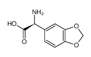 (S)-(+)-3,4-(methylenedioxy)phenylglycine结构式