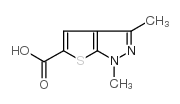 1,3-DIMETHYL-1H-THIENO[2,3-C]PYRAZOLE-5-CARBOXYLIC ACID structure