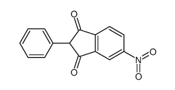 5-nitro-2-phenylindene-1,3-dione Structure
