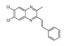 6,7-dichloro-2-methyl-3-styryl-quinoxaline Structure