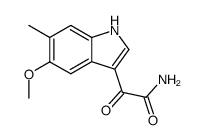 (5-methoxy-6-methyl-1H-3-indolyl)glyoxylamide结构式