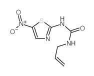 Urea,N-(5-nitro-2-thiazolyl)-N'-2-propen-1-yl- structure