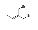 1-bromo-2-(bromomethyl)-3-methylbut-2-ene Structure