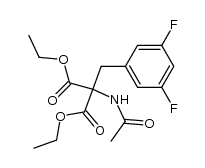 diethyl 2-acetamido-2-(3,5-difluorobenzyl)malonate Structure