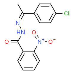 N'-[1-(4-chlorophenyl)ethylidene]-2-nitrobenzohydrazide结构式
