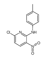 6-chloro-3-nitro-N-p-tolylpyridin-2-amine结构式