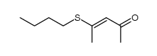2-n-butylthio-2-penten-4-one Structure