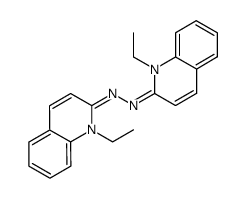 bis-(1-ethyl-1H-quinolin-2-ylidene)-hydrazine结构式