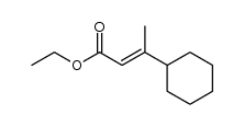 (E)-ethyl 3-cyclohexylbut-2-enoate Structure