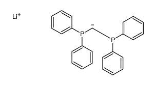 lithium,diphenylphosphanylmethyl(diphenyl)phosphane结构式