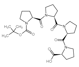 Boc-Pro-Pro-Pro-Pro-OH structure