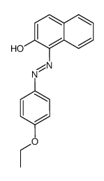 1-{4-ethoxy-benzeneazo}-2-naphthol结构式
