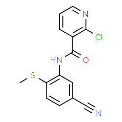 2-Chloro-N-[5-cyano-2-(methylsulfanyl)phenyl]nicotinamide Structure