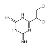 6-(1,2-dichloroethyl)-1,3,5-triazine-2,4-diamine结构式
