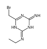 6-(bromomethyl)-2-N-ethyl-1,3,5-triazine-2,4-diamine Structure