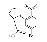 N-(5-Bromo-2-nitrophenyl)-L-proline结构式