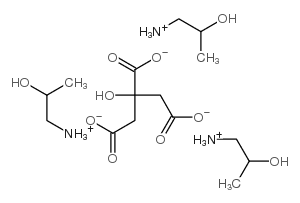 (2-hydroxypropyl)ammonium citrate Structure