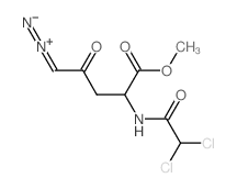 Levulinic acid,5-diazo-2-(2,2-dichloroacetamido)-, methyl ester, L- (8CI)结构式