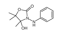 3-anilino-4-hydroxy-4,5,5-trimethyl-1,3-oxazolidin-2-one Structure