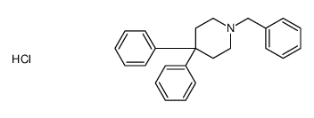 1-benzyl-4,4-diphenylpiperidine,hydrochloride Structure