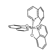 tris-(8-oxyquinolinato)manganese(III)结构式