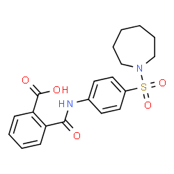 2-{[4-(1-azepanylsulfonyl)anilino]carbonyl}benzoic acid Structure