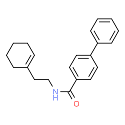 N-[2-(cyclohex-1-en-1-yl)ethyl]biphenyl-4-carboxamide结构式