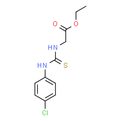 ETHYL 2-([(4-CHLOROANILINO)CARBOTHIOYL]AMINO)ACETATE structure