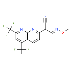 1,8-Naphthyridine-2-acetonitrile,alpha-[(methoxyimino)methyl]-5,7-bis(trifluoromethyl)-(9CI) picture