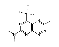 7-(Dimethylamino)-3-methyl-5-(trifluoromethyl)pyrimido[5,4-e][1,2,4]triazine structure