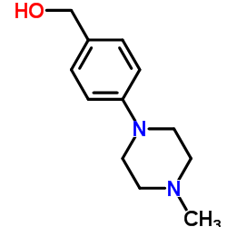(4-(4-Methylpiperazin-1-yl)phenyl)methanol structure