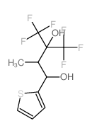 2-Methyl-1-(2-thienyl)-4,4,4-trifluoro-3-trifluoromethyl-1,3-butanediol结构式