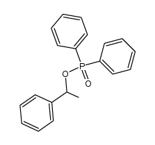 Diphenylphosphinsaeure-1-methyl-benzylester Structure