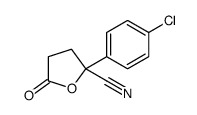 2-(4-chlorophenyl)-5-oxooxolane-2-carbonitrile Structure