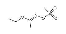 ethyl N-(methylsulfonyl)oxyacetimidate结构式