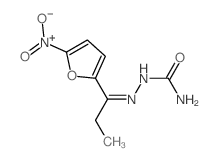 Hydrazinecarboxamide, 2-[1-(5-nitro-2-furanyl)propylidene]- structure