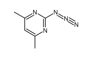 2-azido-4,6-dimethylpyrimidine结构式