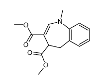 4,5-Dihydro-1-methyl-1H-1-benzazepine-3,4-dicarboxylic acid dimethyl ester Structure