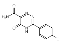 3-(4-chlorophenyl)-5-oxo-2H-1,2,4-triazine-6-carboxamide structure