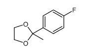 2-(4-fluorophenyl)-2-methyl-1,3-dioxolane结构式