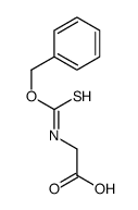 2-(phenylmethoxycarbothioylamino)acetic acid Structure