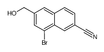 8-bromo-6-(hydroxymethyl)-2-naphthonitrile Structure