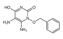 5,6-diamino-1-phenylmethoxypyrimidine-2,4-dione结构式