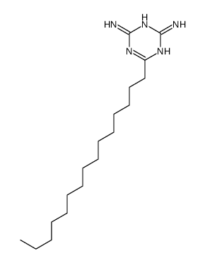 6-pentadecyl-1,3,5-triazine-2,4-diamine structure